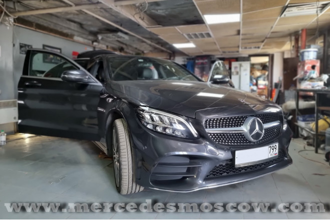 Шумоизоляция и замена акустики для Mercedes C-Class W205